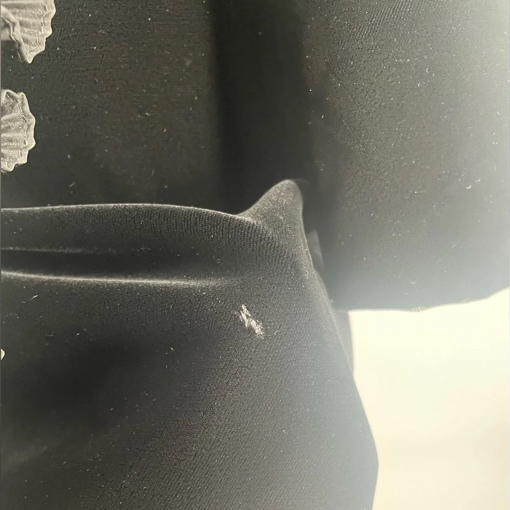 Vintage Joan Leslie By Kasper Black Velvet Long Sleeve Formal Cocktail Dress - Picture 9 of 10